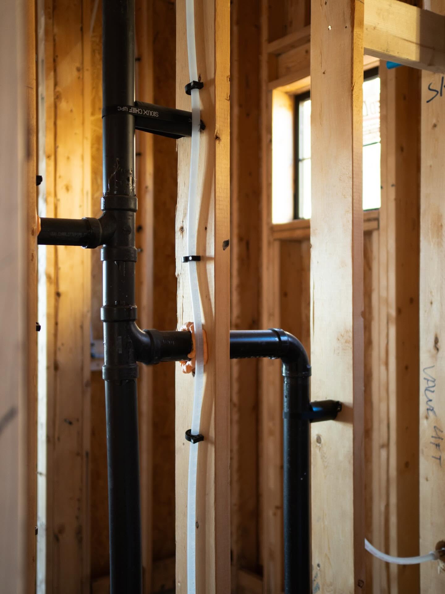Water line rough-in for a whole-home water treatment loop